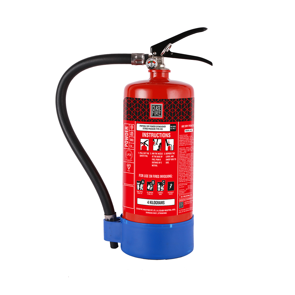 Ceasefire ABC Powder MAP 50 Based Fire Extinguisher Mild Steel (Squeeze Grip)