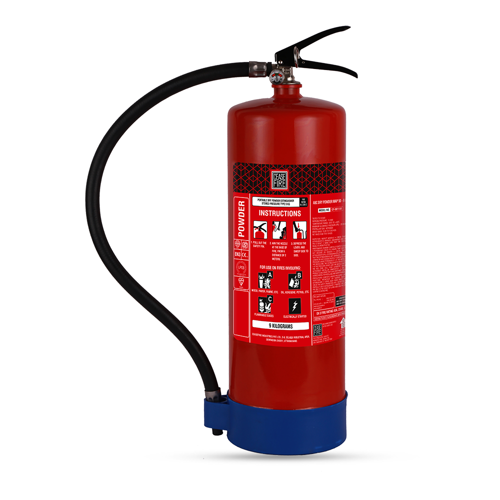 Ceasefire ABC Powder MAP 50 Based Fire Extinguisher Mild Steel (Squeeze Grip)