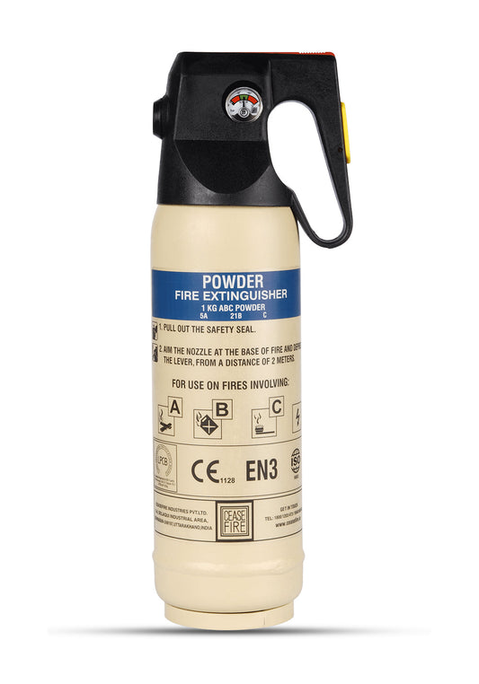 Ceasefire ABC Powder MAP 90 Fire Extinguisher (1KG)- 4 Colors