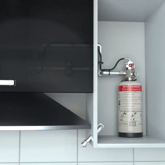 Ceasefire Domestic Kitchen Suppression System - Enviro for 900 MM Long Hood comprising of Cylinder Capacity - 4.5 Ltr, Stored Pressure (CF-001237A)